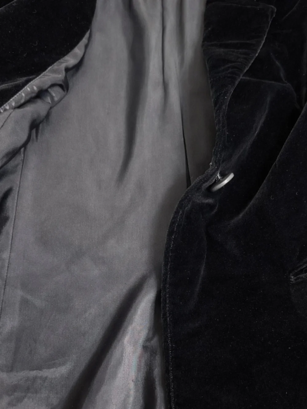 Banana Republic Black Velvet Blazer Size 10 Tailored Classic - Picture 5 of 8